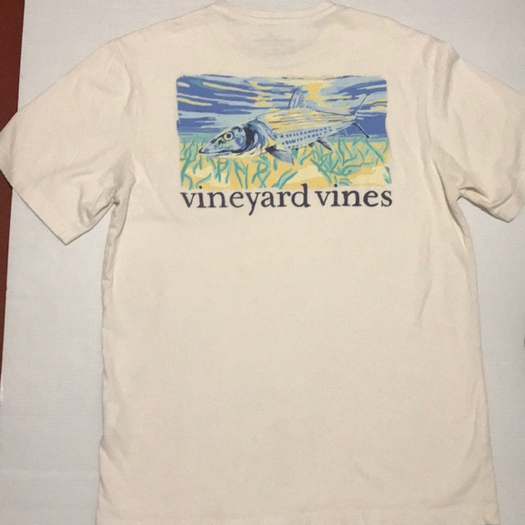 Vineyard Vines men’s one pocket T-Shirt Size small Printed Short sleeve - Picture 9 of 9